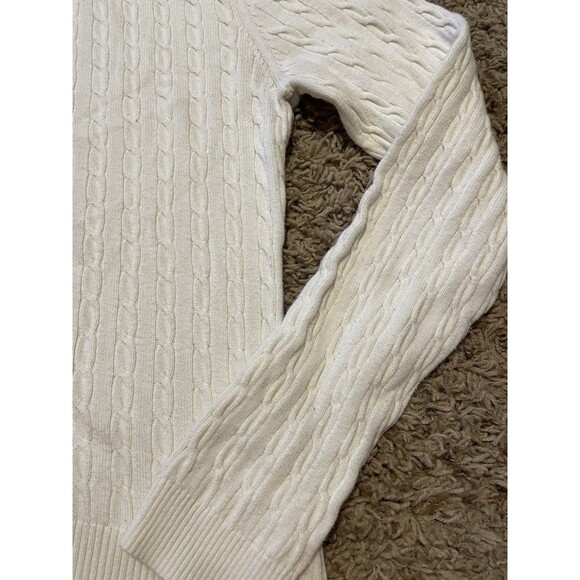 Tommy Hilfiger Women's Turtleneck Pullover Sweater, White, Size L - Picture 2 of 8